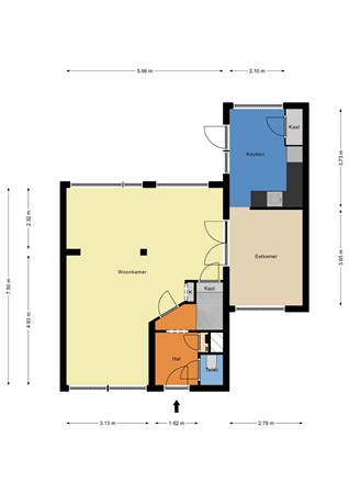 Floorplan - De Raadtweg 35, 3341 SB Hendrik-Ido-Ambacht